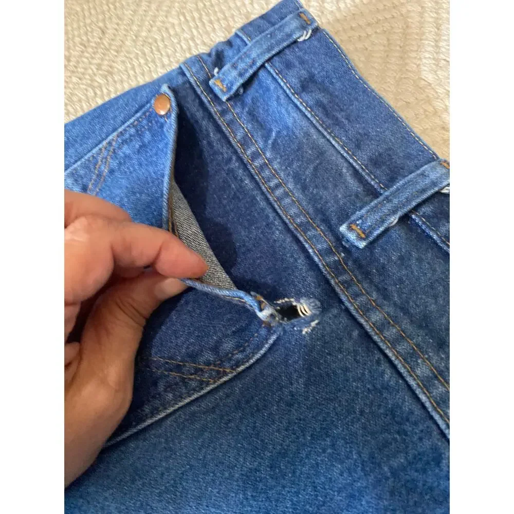 Vintage Wrangler 936PWD Slim Fit Cowboy Cut Blue Jeans Mens 40x30 Heavyweight